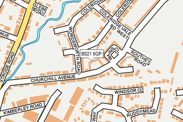 BS21 6QP map - OS OpenMap – Local (Ordnance Survey)