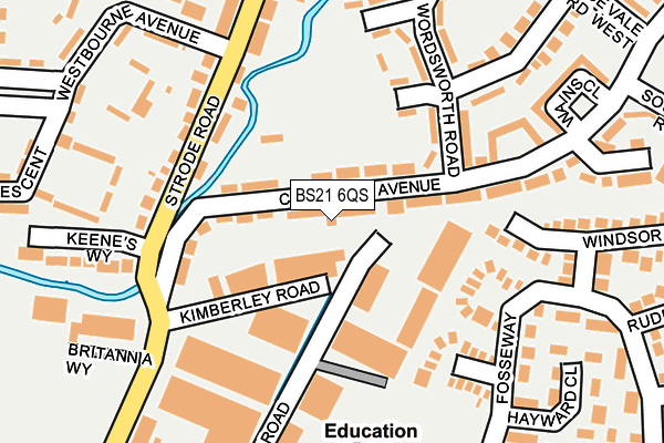 BS21 6QS map - OS OpenMap – Local (Ordnance Survey)