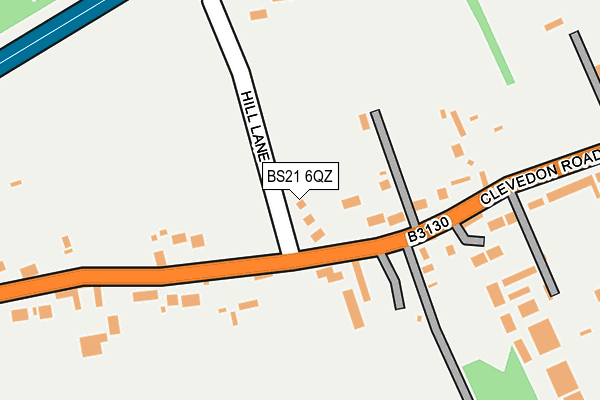 BS21 6QZ map - OS OpenMap – Local (Ordnance Survey)