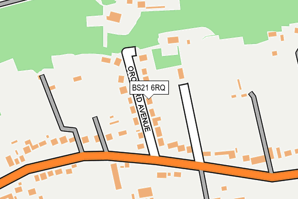 BS21 6RQ map - OS OpenMap – Local (Ordnance Survey)