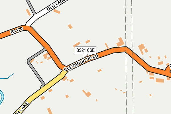 BS21 6SE map - OS OpenMap – Local (Ordnance Survey)