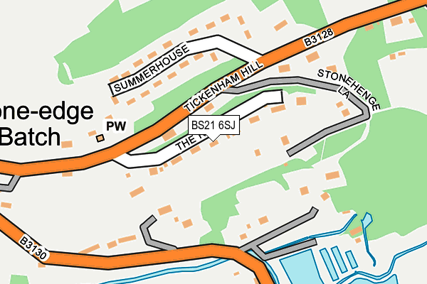 BS21 6SJ map - OS OpenMap – Local (Ordnance Survey)