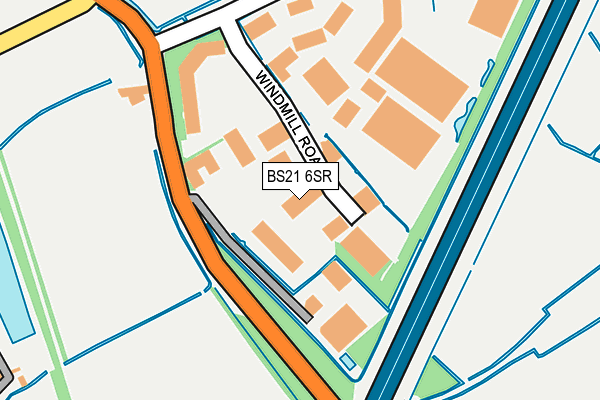 BS21 6SR map - OS OpenMap – Local (Ordnance Survey)