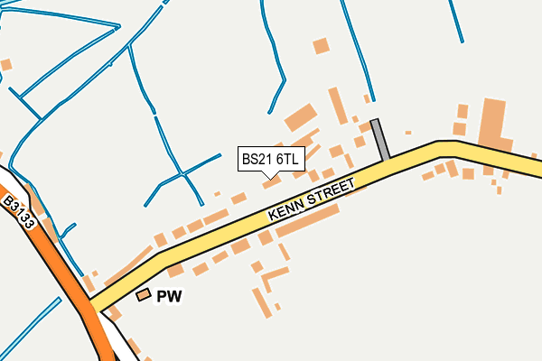 BS21 6TL map - OS OpenMap – Local (Ordnance Survey)