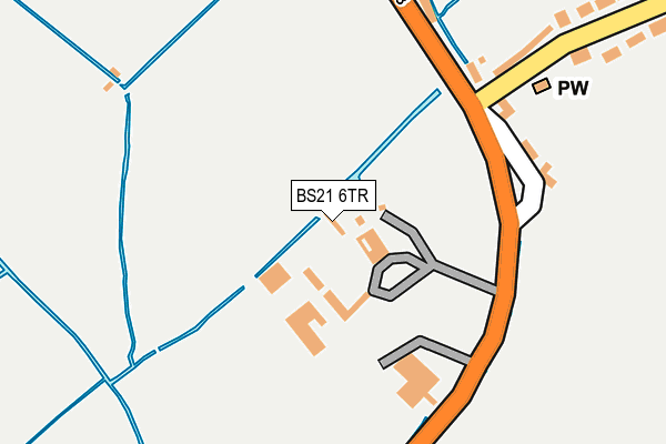BS21 6TR map - OS OpenMap – Local (Ordnance Survey)