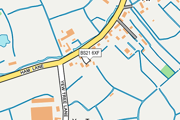 BS21 6XF map - OS OpenMap – Local (Ordnance Survey)