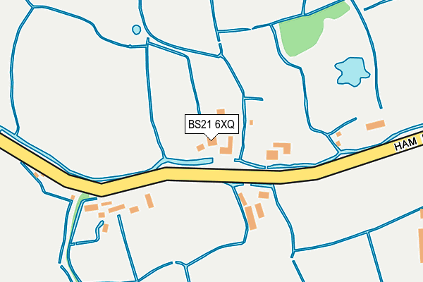 BS21 6XQ map - OS OpenMap – Local (Ordnance Survey)