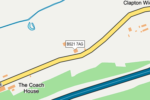 BS21 7AG map - OS OpenMap – Local (Ordnance Survey)