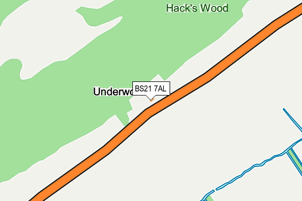 BS21 7AL map - OS OpenMap – Local (Ordnance Survey)