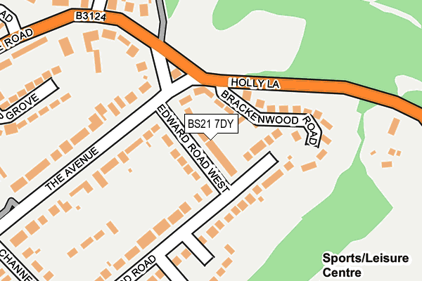 BS21 7DY map - OS OpenMap – Local (Ordnance Survey)