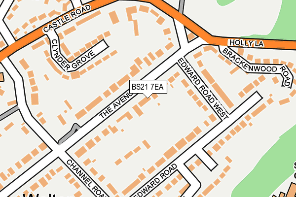 BS21 7EA map - OS OpenMap – Local (Ordnance Survey)