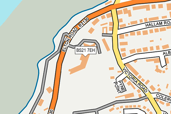BS21 7EH map - OS OpenMap – Local (Ordnance Survey)