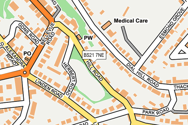 Map of CWM GROUP LIMITED at local scale