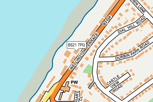BS21 7PQ map - OS OpenMap – Local (Ordnance Survey)