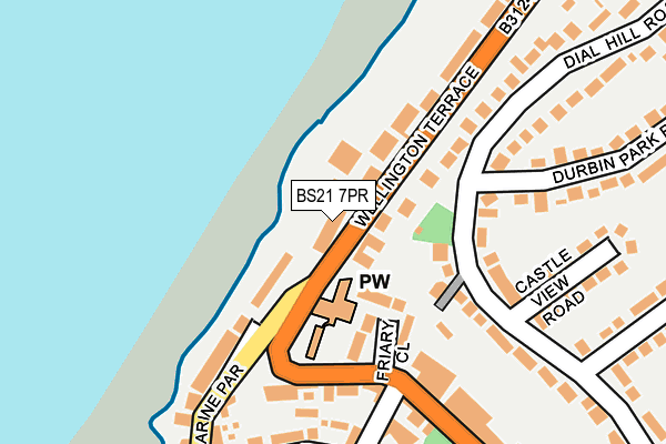 BS21 7PR map - OS OpenMap – Local (Ordnance Survey)