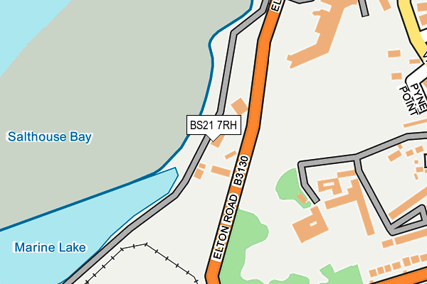 BS21 7RH map - OS OpenMap – Local (Ordnance Survey)