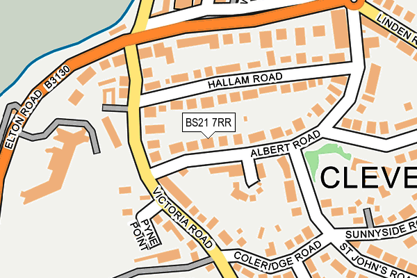 BS21 7RR map - OS OpenMap – Local (Ordnance Survey)