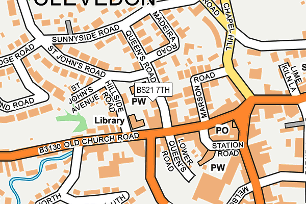 BS21 7TH map - OS OpenMap – Local (Ordnance Survey)