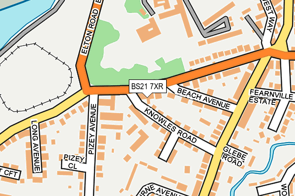 BS21 7XR map - OS OpenMap – Local (Ordnance Survey)