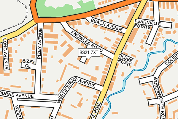 BS21 7XT map - OS OpenMap – Local (Ordnance Survey)