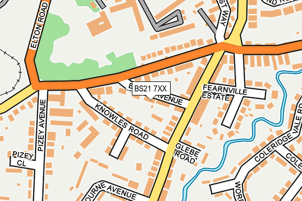 BS21 7XX map - OS OpenMap – Local (Ordnance Survey)
