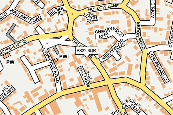 BS22 6QR map - OS OpenMap – Local (Ordnance Survey)