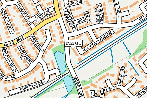 BS22 6RJ map - OS OpenMap – Local (Ordnance Survey)