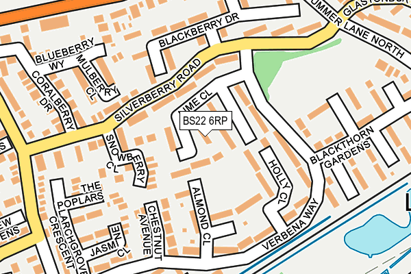 BS22 6RP map - OS OpenMap – Local (Ordnance Survey)