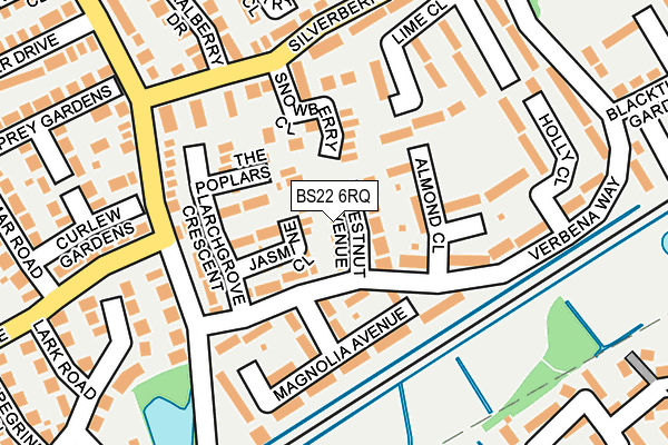 BS22 6RQ map - OS OpenMap – Local (Ordnance Survey)