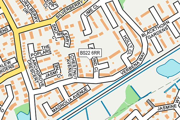 BS22 6RR map - OS OpenMap – Local (Ordnance Survey)