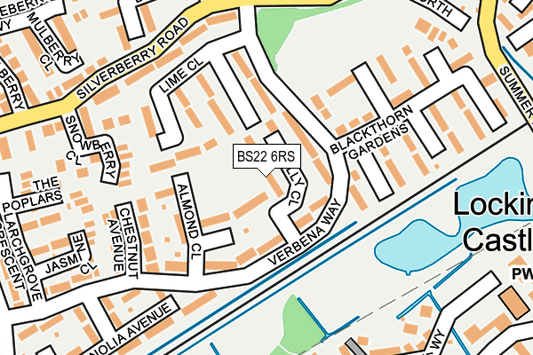 BS22 6RS map - OS OpenMap – Local (Ordnance Survey)