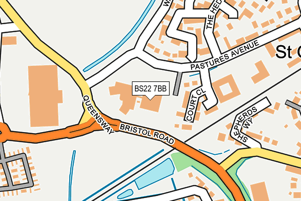 BS22 7BB map - OS OpenMap – Local (Ordnance Survey)