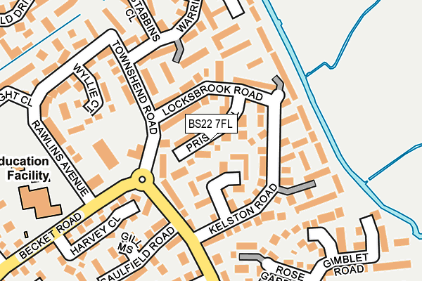 BS22 7FL map - OS OpenMap – Local (Ordnance Survey)