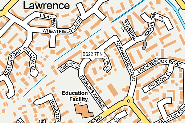 BS22 7FN map - OS OpenMap – Local (Ordnance Survey)