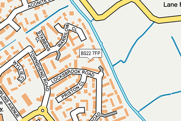 BS22 7FP map - OS OpenMap – Local (Ordnance Survey)