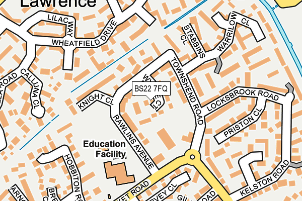 BS22 7FQ map - OS OpenMap – Local (Ordnance Survey)