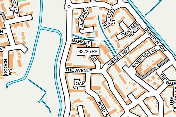 BS22 7RB map - OS OpenMap – Local (Ordnance Survey)