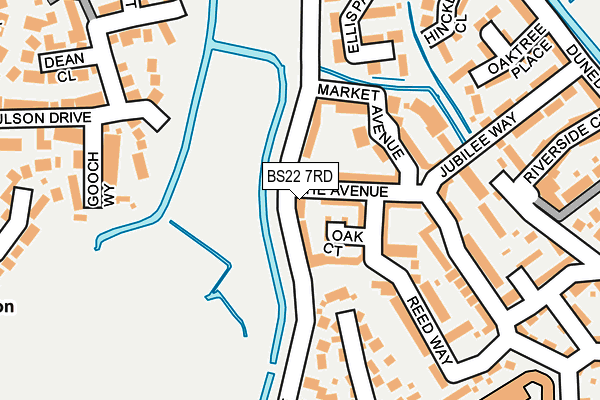 BS22 7RD map - OS OpenMap – Local (Ordnance Survey)