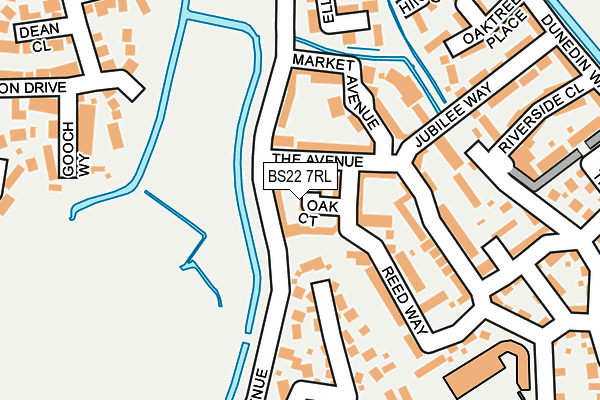 BS22 7RL map - OS OpenMap – Local (Ordnance Survey)