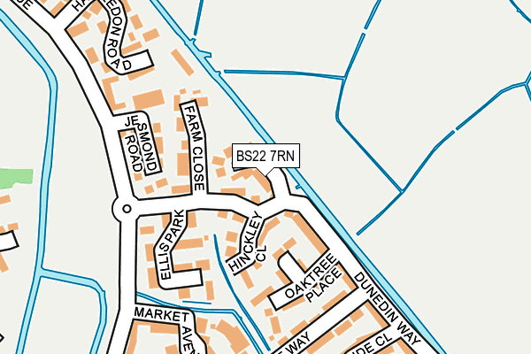 BS22 7RN map - OS OpenMap – Local (Ordnance Survey)