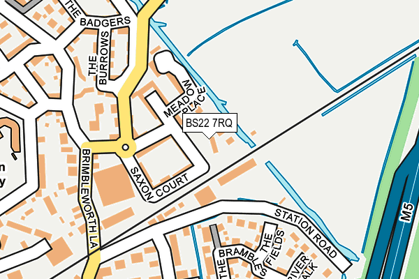 BS22 7RQ map - OS OpenMap – Local (Ordnance Survey)