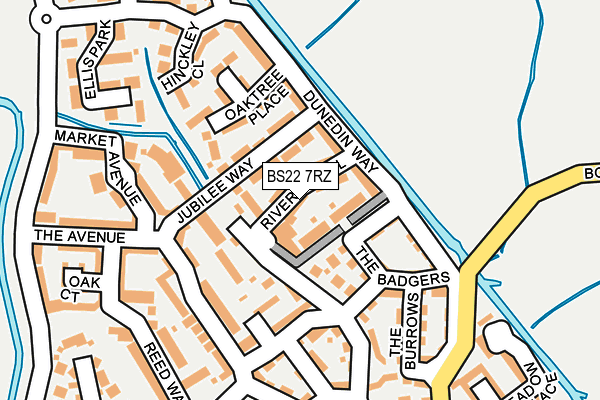BS22 7RZ map - OS OpenMap – Local (Ordnance Survey)
