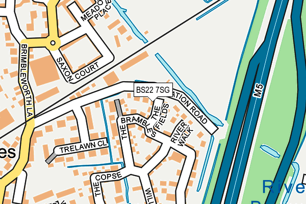 BS22 7SG map - OS OpenMap – Local (Ordnance Survey)