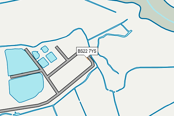 BS22 7YS map - OS OpenMap – Local (Ordnance Survey)