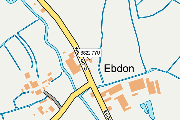 BS22 7YU map - OS OpenMap – Local (Ordnance Survey)