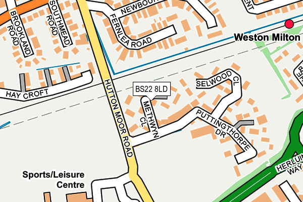 BS22 8LD map - OS OpenMap – Local (Ordnance Survey)