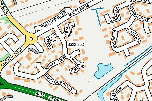 BS22 8LQ map - OS OpenMap – Local (Ordnance Survey)