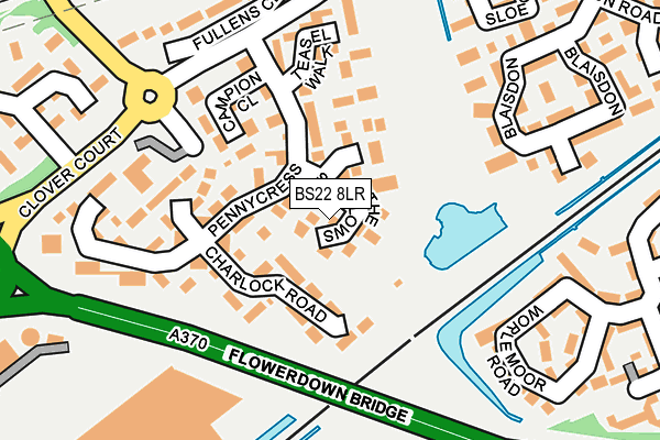 BS22 8LR map - OS OpenMap – Local (Ordnance Survey)