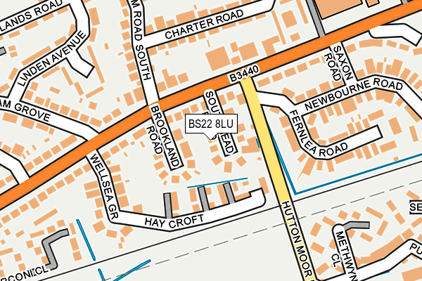 BS22 8LU map - OS OpenMap – Local (Ordnance Survey)