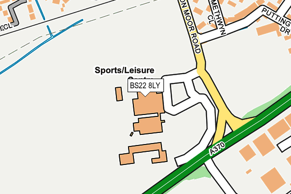 BS22 8LY map - OS OpenMap – Local (Ordnance Survey)